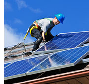 Solar Panels and workers