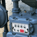 Close up of gas meter