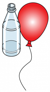Balloon with bottle