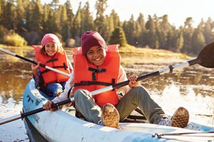 Kids kayak water safety